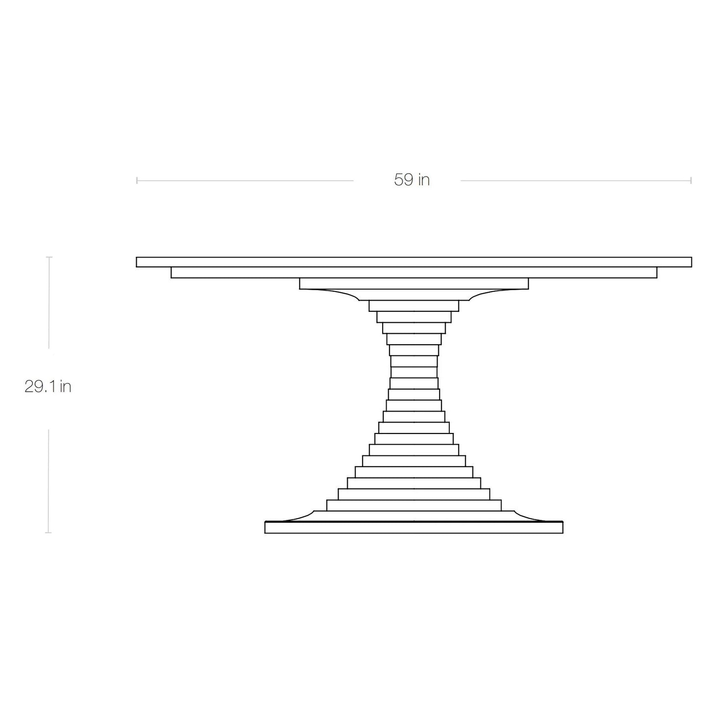 Tavolo a Dischi Dining Table