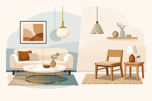 How to Mix High End and Budget Furniture
