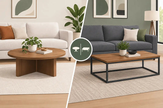 Round Coffee Table vs Rectangular: Which Fits?