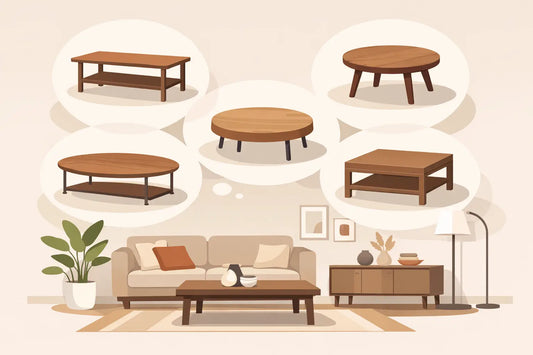 How to Choose a Coffee Table Shape for Your Room