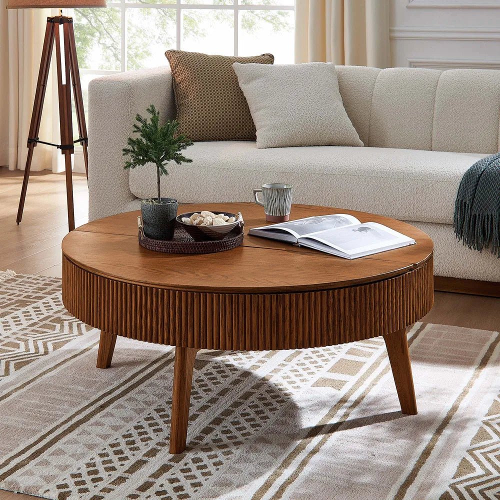 Magnus 39" Lift-Top Oak Coffee Table