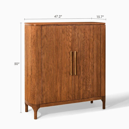 Skugga 47" Oak Shoe Storage