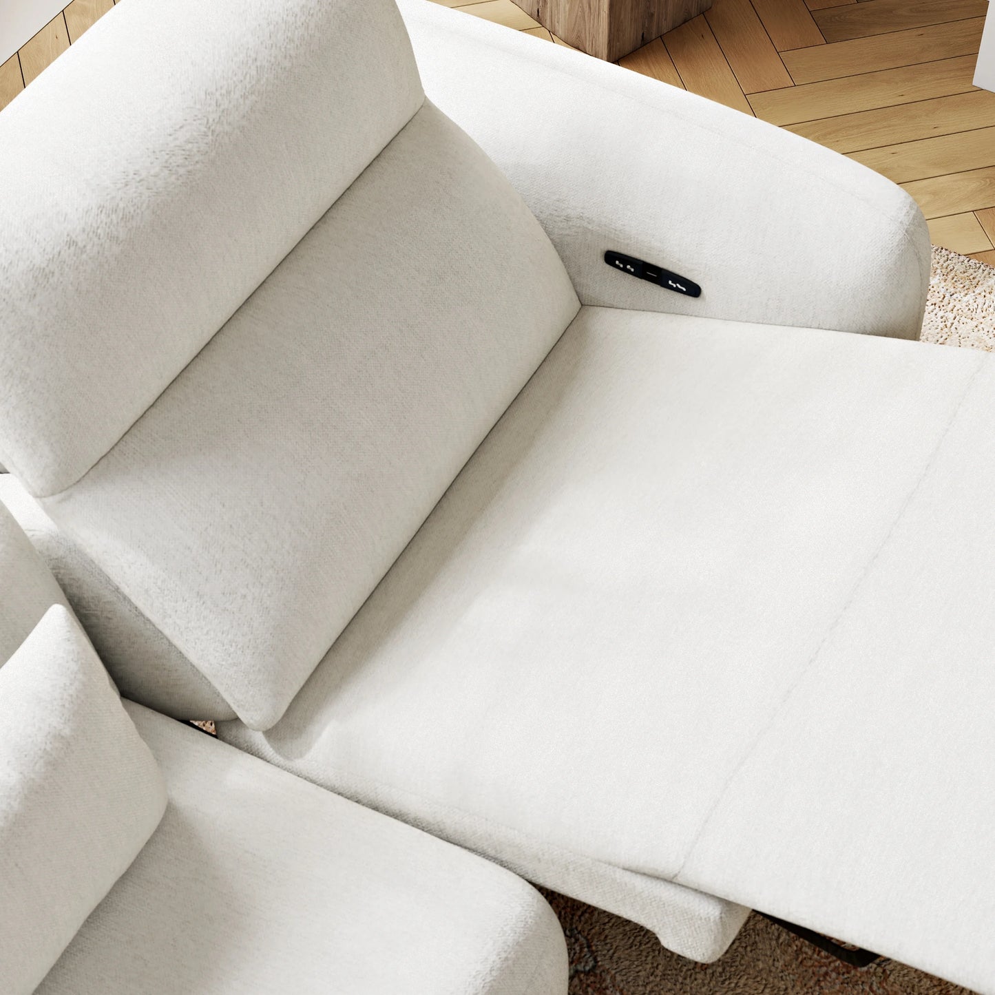89" Chenille Zero Gravity Power Reclining Sofa with Pillows