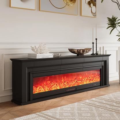 78.7" Electric Fireplace TV Stand with Remote Control