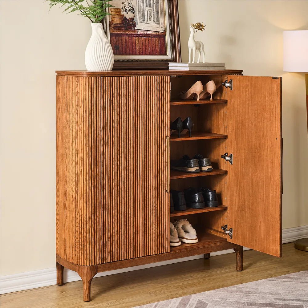 Skugga 47" Oak Shoe Storage