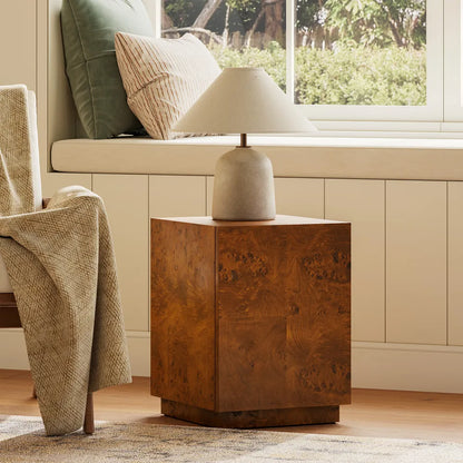 Bodil 14" Burl Side Table