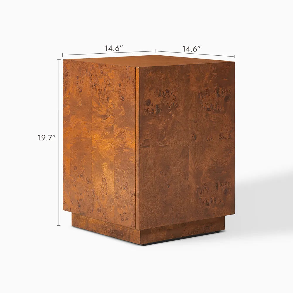 Bodil 14" Burl Side Table
