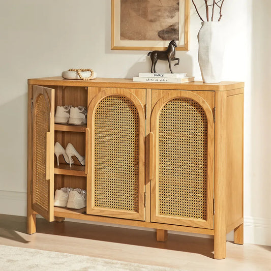 Alvborg 48" Rattan Shoe Storage