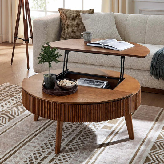 Magnus 39" Lift-Top Oak Coffee Table