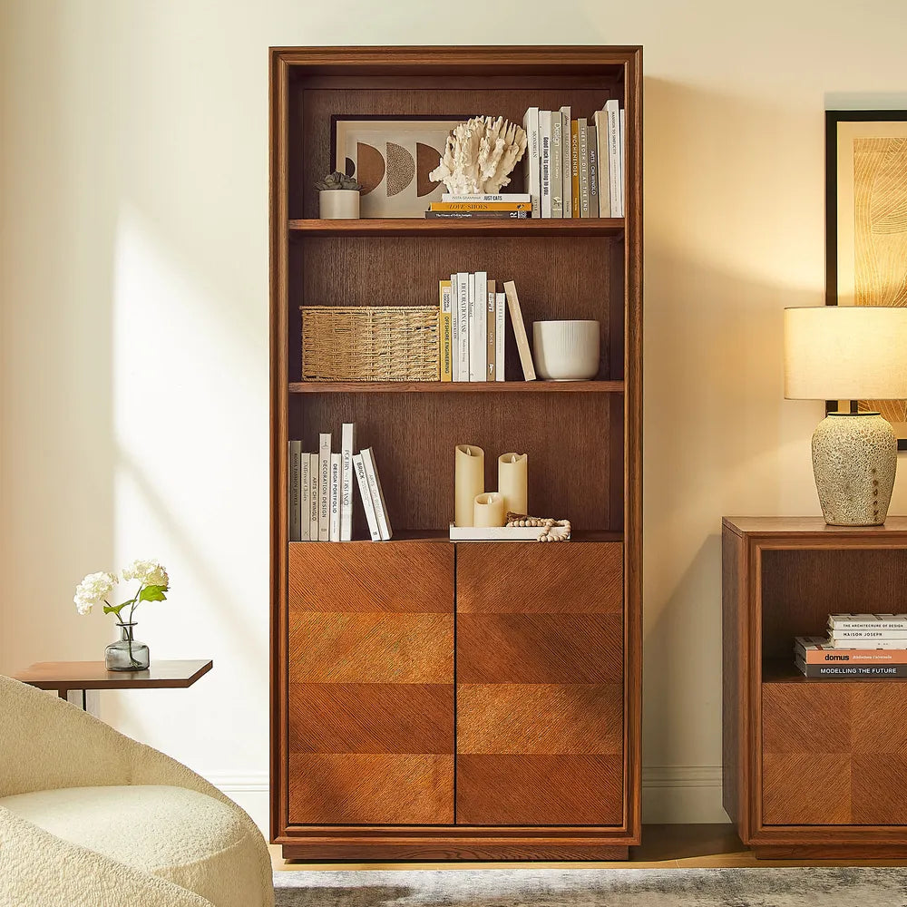 Thursen 36" Oak Bookcase