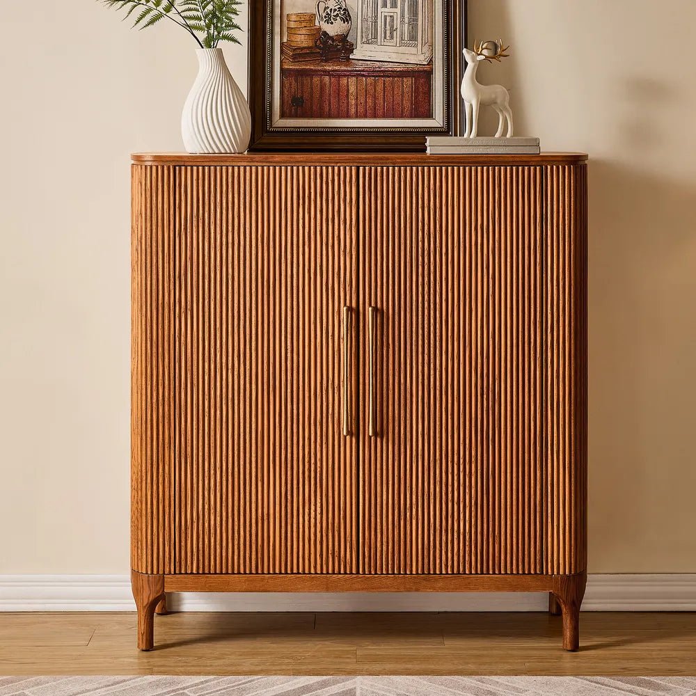 Skugga 47" Oak Shoe Storage