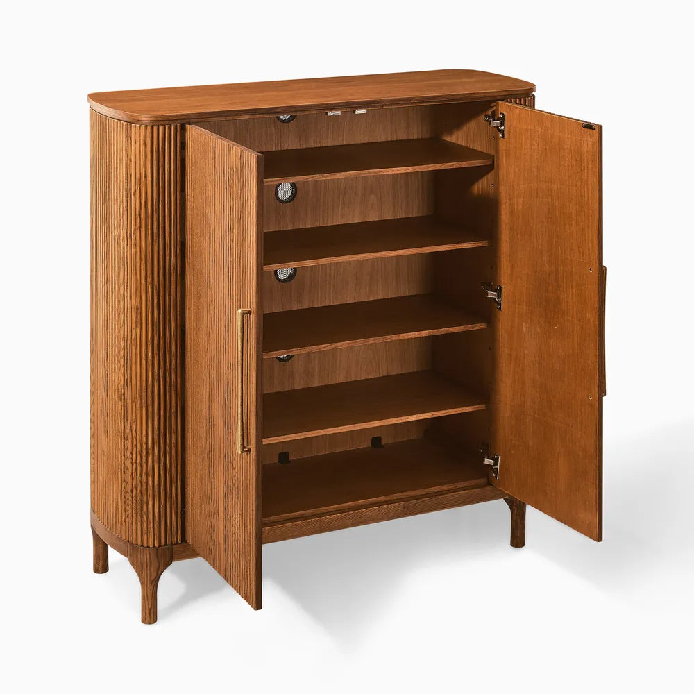 Skugga 47" Oak Shoe Storage
