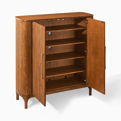 Skugga 47" Oak Shoe Storage