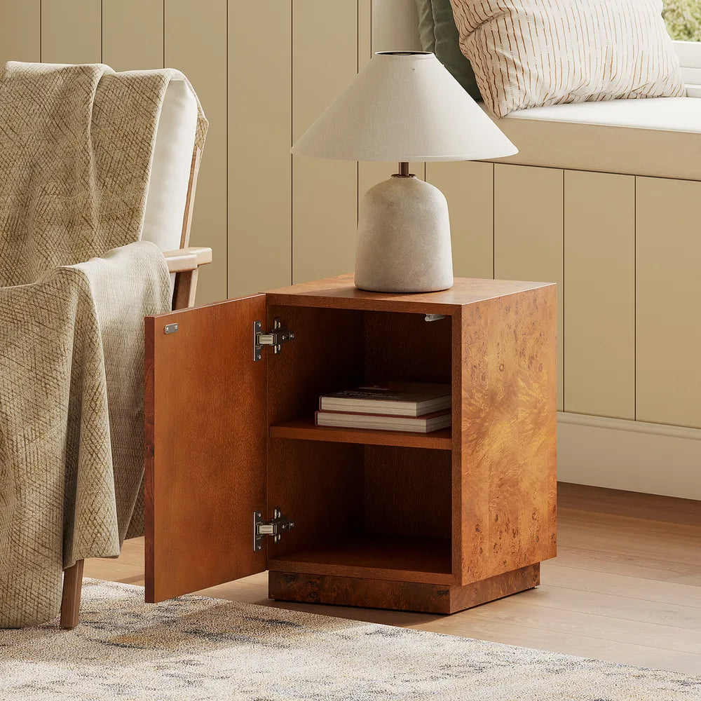 Bodil 14" Burl Side Table