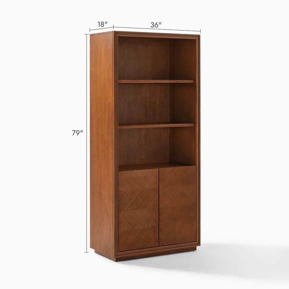 Thursen 36" Oak Bookcase