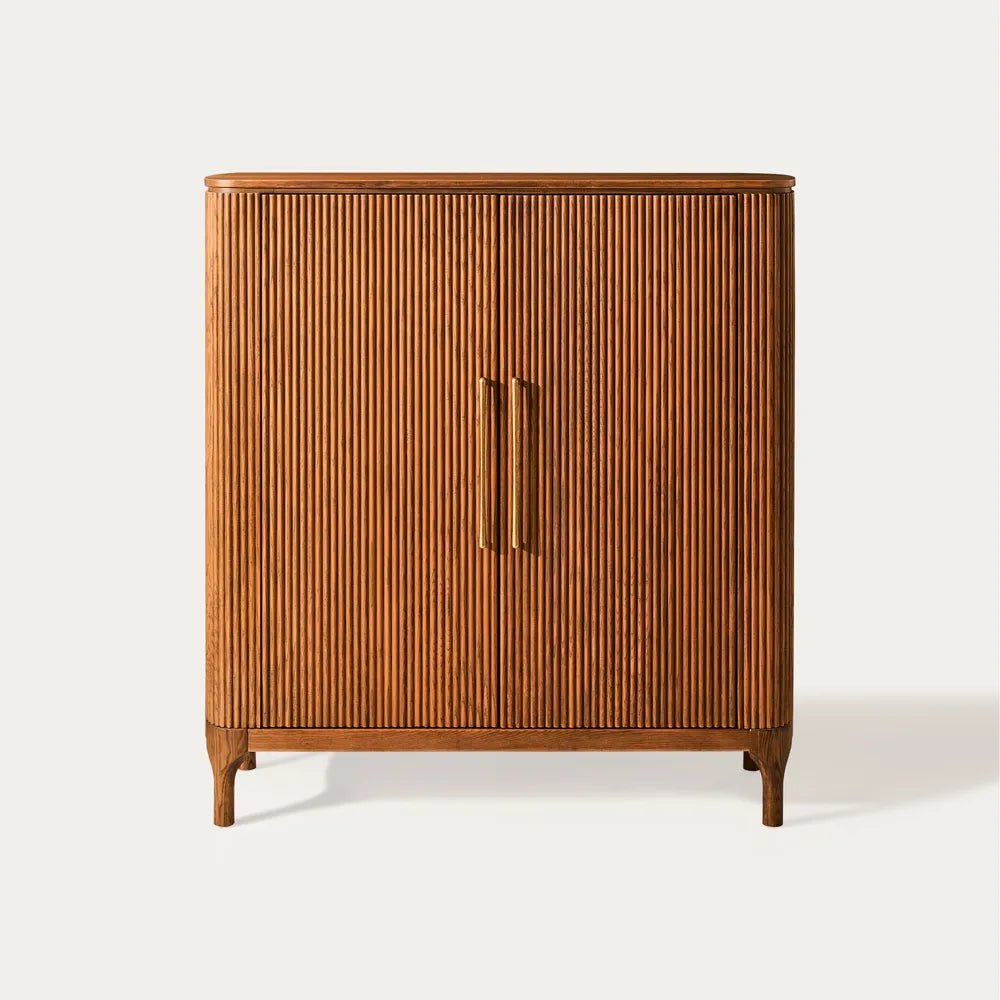 Skugga 47" Oak Shoe Storage