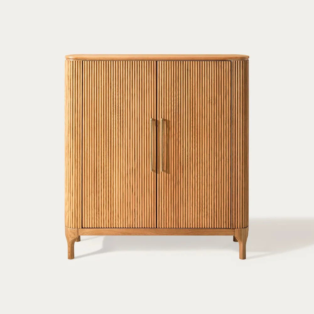 Skugga 47" Oak Shoe Storage