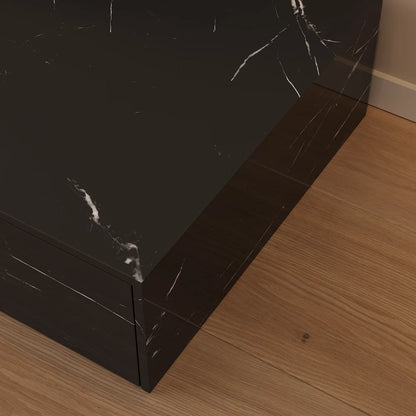 87"-106" Extendable TV Stand with Sintered Stone Top & 5 Drawers