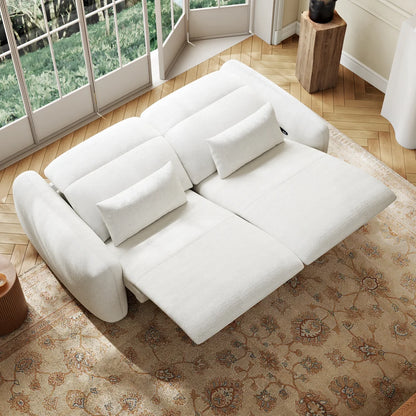 89" Chenille Zero Gravity Power Reclining Sofa with Pillows