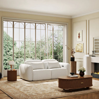 89" Chenille Zero Gravity Power Reclining Sofa with Pillows